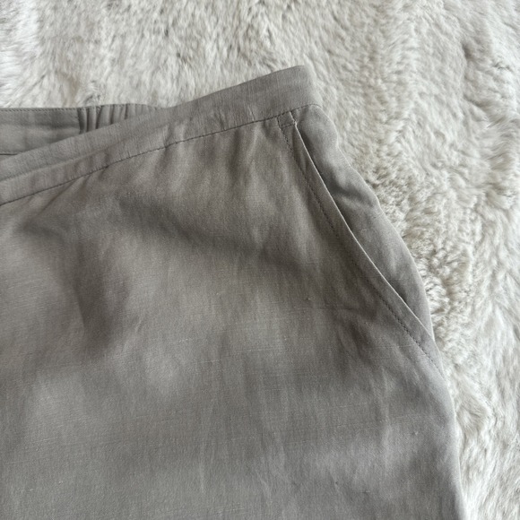 Eileen Fisher Women's Gray Linen Blend Straight Leg Pants Size M - Picture 8 of 12
